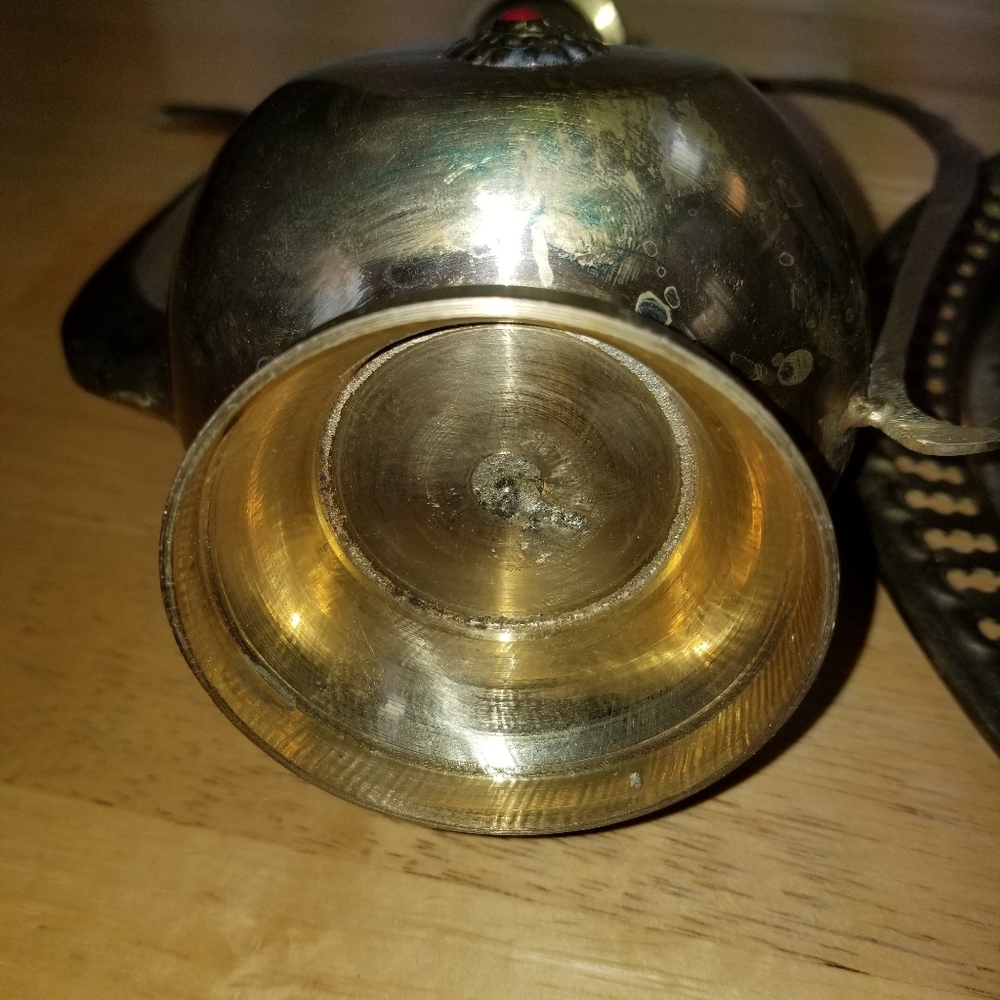 🔻REDUCED❣ #1099 8 pcs Morocco Wine Tea Coffe brass stone set - Picture 9 of 16